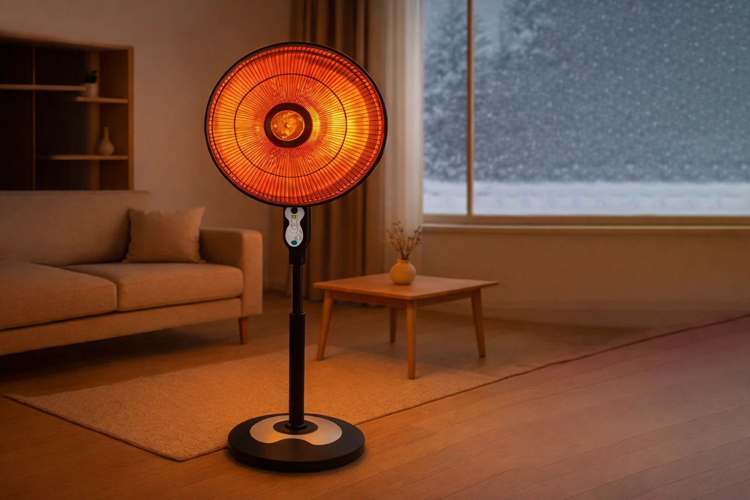 بخاری پنکه‌ای ایستاده | خرید بخاری فن‌دار کم‌مصرف